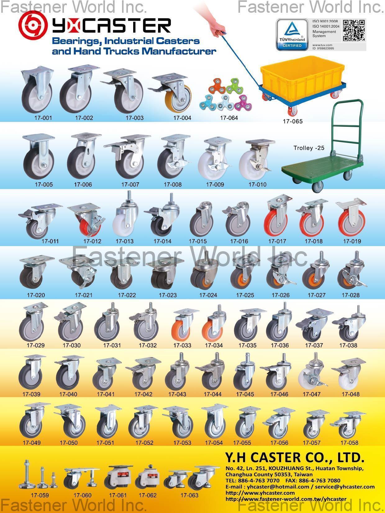 Y.H CASTER CO., LTD. , Bearings, Industrial Casters and Hand Trucks , Bearings