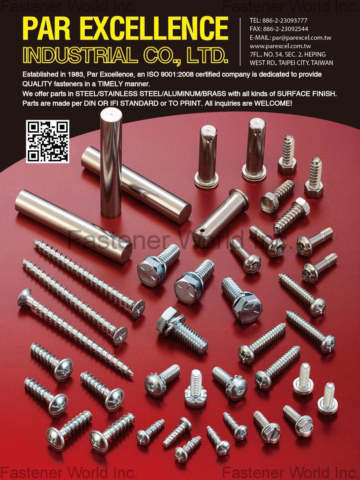 PAR EXCELLENCE INDUSTRIAL CO., LTD.  , Standard Screws , Special Screws