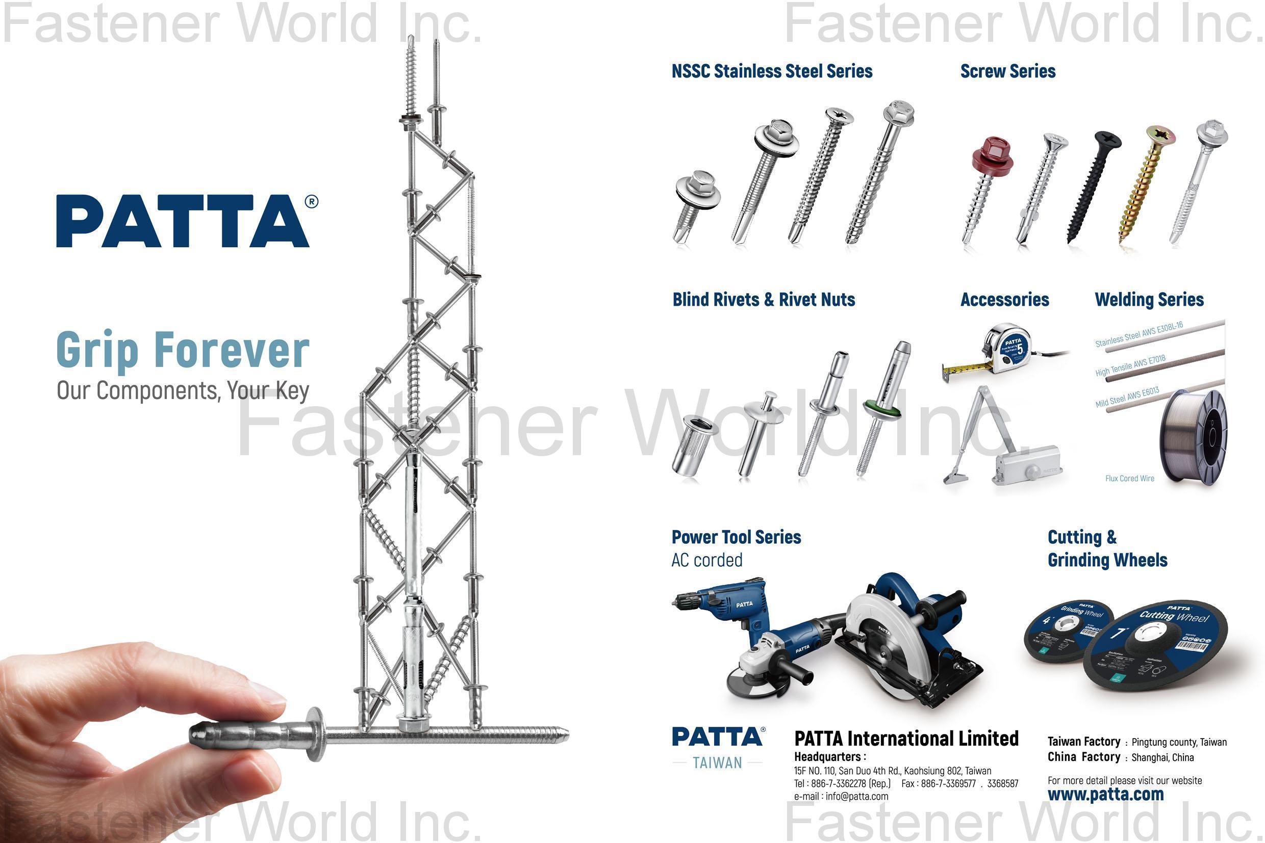 KING POINT ENTERPRISE CO., LTD. , NSSC Stainless Steel Series, Screw Series, Blind Rivets & Rivet Nuts, Accessories, Welding Series, Power Tool Series, Cutting & Grinding Wheels , Blind Rivets