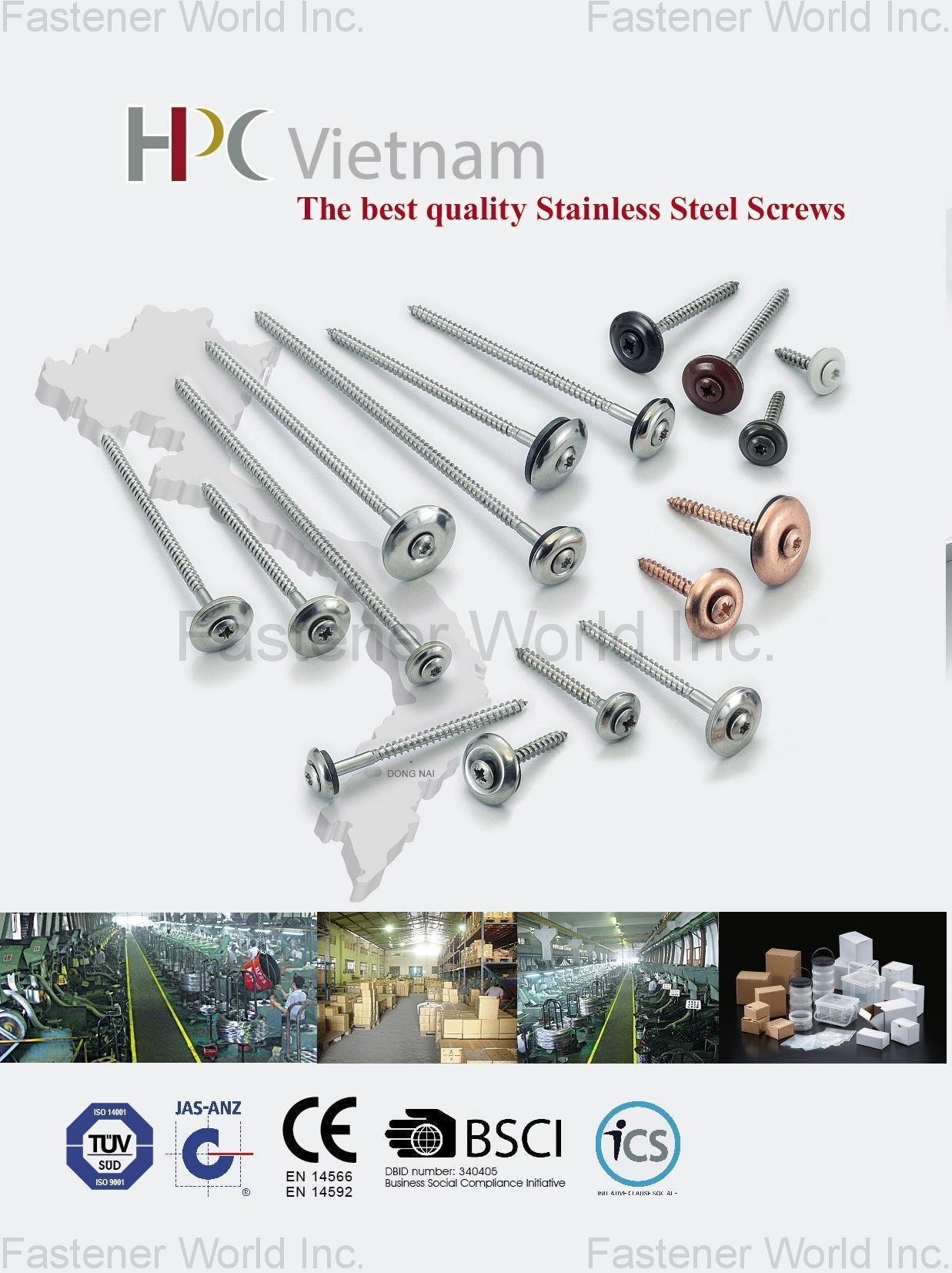 HEADER PLAN CO. INC.  , Stainless Steel Screws,Spengler Screws assembled with washer (Total 2 parts or 3 parts),TX20 6-lobe Mushroom Head Chipboard Screws,Self Drilling Screws,Spengler Screws with head painted RAL color,Machine Screws,Deck Screws (Coarse thread Screws),Collated Screws (Makita, Senco, Hitachi),Tapping Screws,Chipboard Screws,ISO7380 ∕ ISO7380-2 ∕ DIN7991 ∕ DIN6921,DIN571 ∕ DIN933 ∕ DIN603,DIN912 ∕ DIN6912,Triangle Thread Screws Hi-Lo Thread Screws,Screws for Plastic,Special screws,Security Screws,SEMS Screws (Screws with captive washer),Small Size Screws,Various Small Packages , Wood Screws