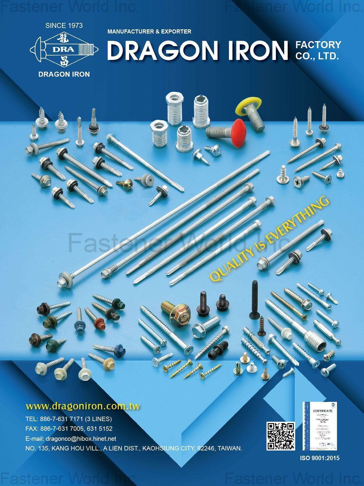 DRAGON IRON FACTORY CO., LTD.  , Self Drilling Screw , Self-drilling Screws