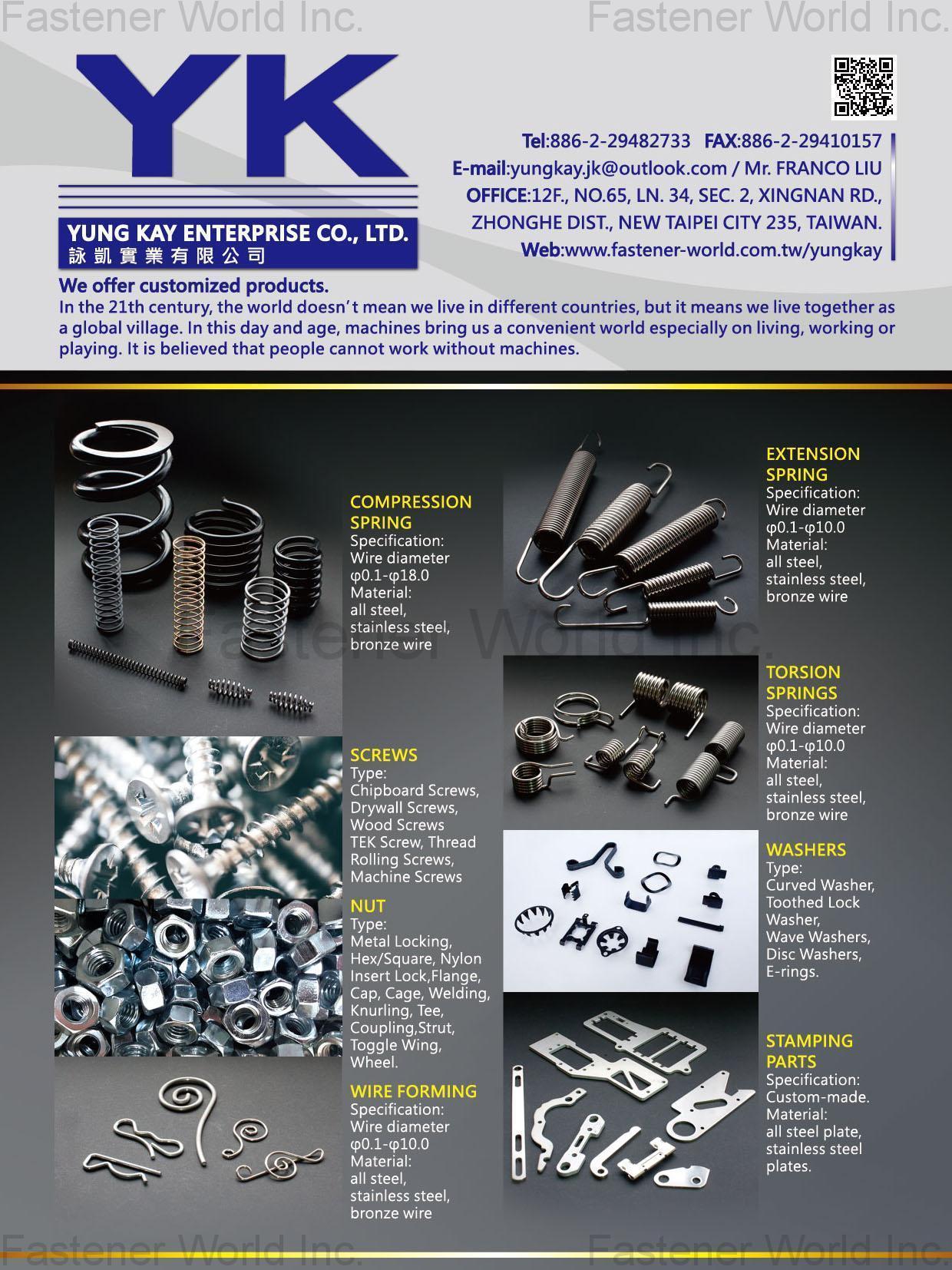 YUNG KAY ENTERPRISE CO., LTD. , Y.K. , Springs