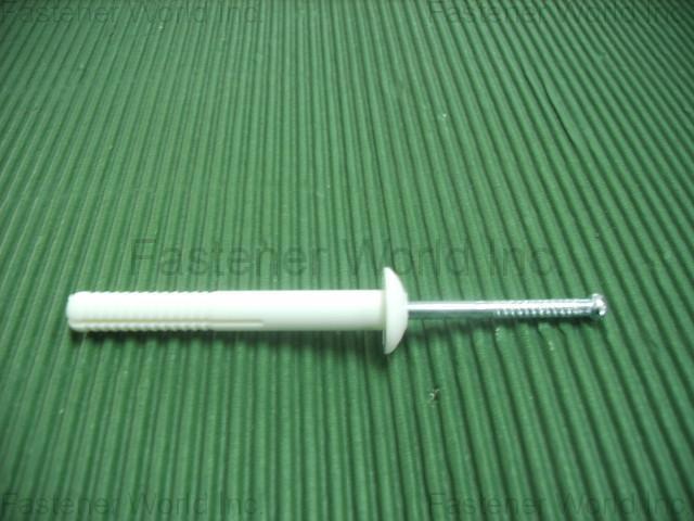 系格工業股份有限公司  , Nylon anchor with nail -mushroom head(A107) , 尼龍壁虎