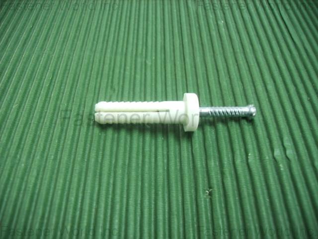 系格工業股份有限公司  , NAIL & NYLON PLUG ASSEMBLY TOGATHER(ROUND)(A105) , 塑膠壁虎&螺絲