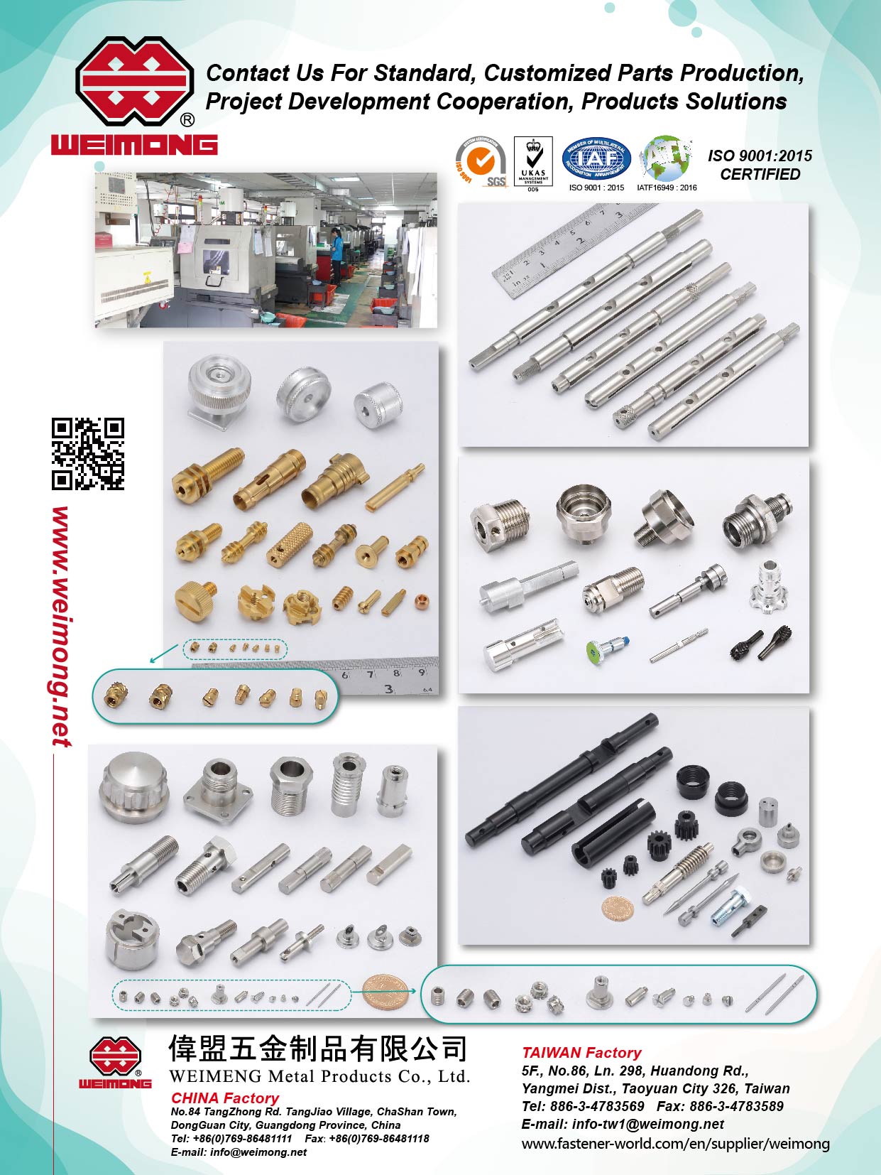 WEIMENG METAL PRODUCTS CO., LTD. , Machining Parts, Cold Forging, Stamping , Semi-tubular Rivets