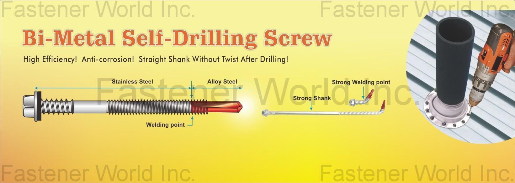TAIWAN SHAN YIN INTERNATIONAL CO., LTD.  , Bi-Metal Self-Drilling Screw , Bi-metal Screw