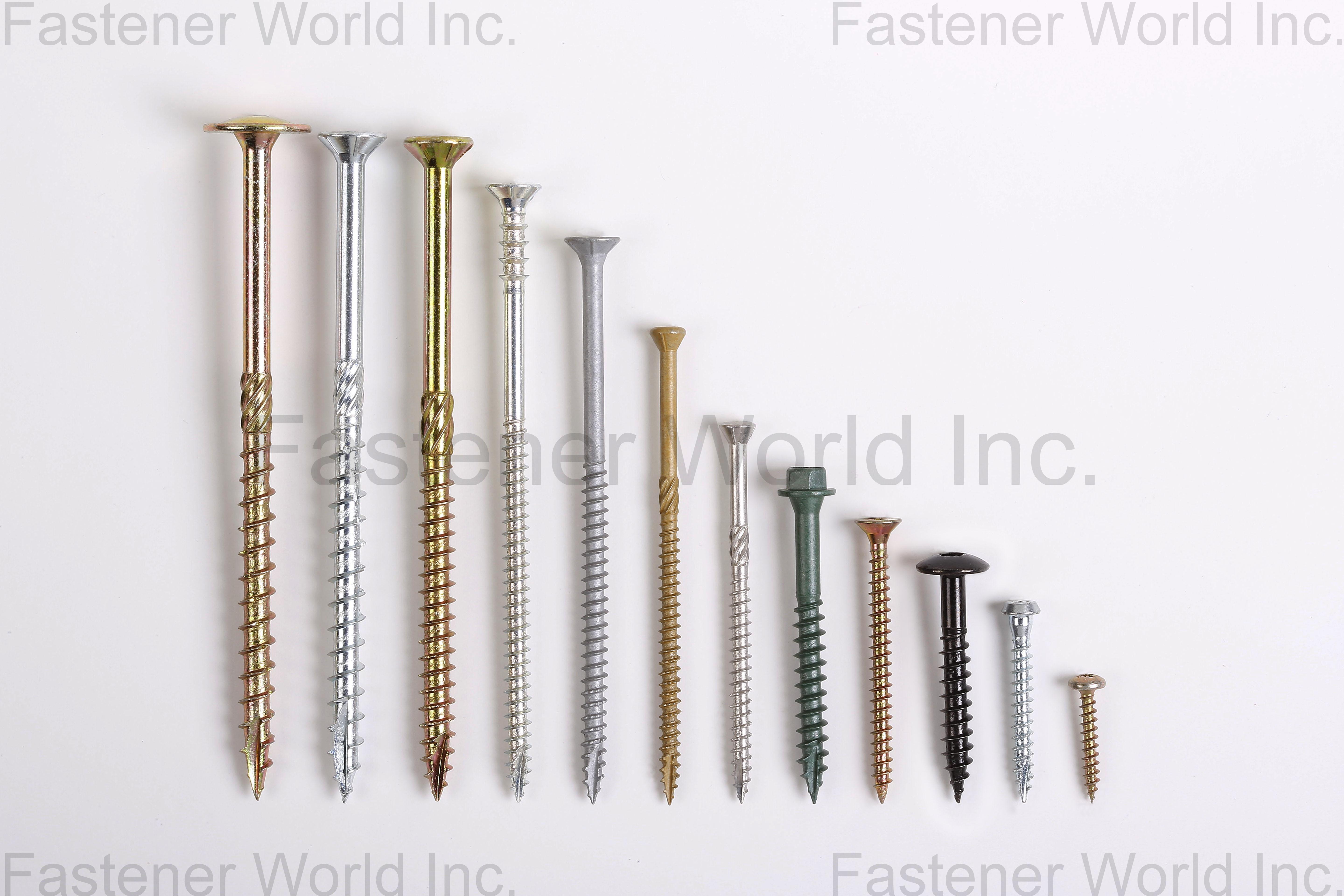 威廉特企業股份有限公司  , Chipboard Screw, Wood Construction Screw, Terrace Screw  , 塑板螺絲