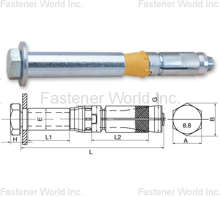 HWALLY PRODUCTS CO., LTD.  , NO.306 SAFETY ANCHOR, HEAVY DUTY , Anchors