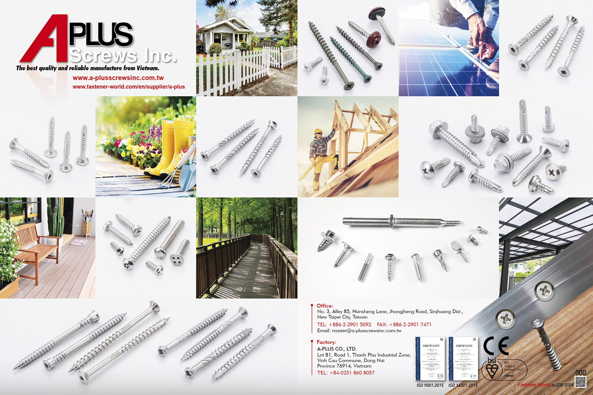 A-PLUS SCREWS INC. , 甲板螺絲