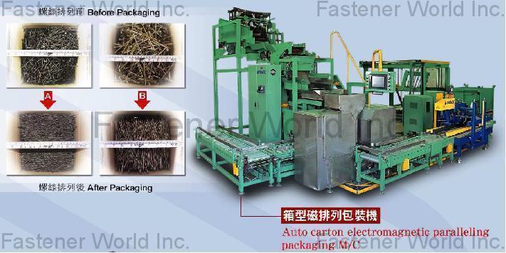 UNIPACK EQUIPMENT CO., LTD.  , Auto Carton electromagnetic paralleling packaging machine , Auto Carton Electromagnetic Paralleling Packaging Machine