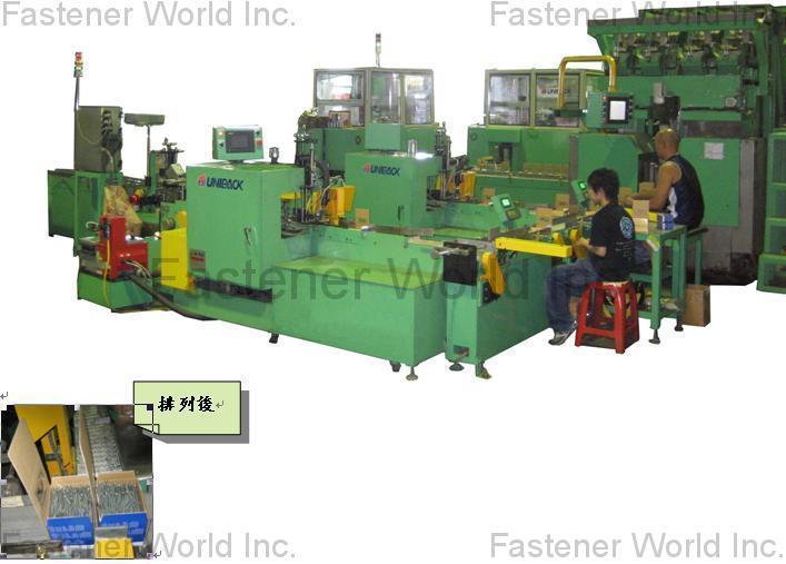 UNIPACK EQUIPMENT CO., LTD.  , Two tunnels box electromagnetic paralleling packaging machine , Auto Box Forming Machine
