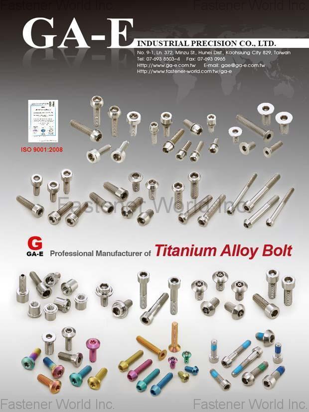 GA-E Industrial Precision Co., Ltd. , Titanium Alloy Bolt-2011 , Bolts