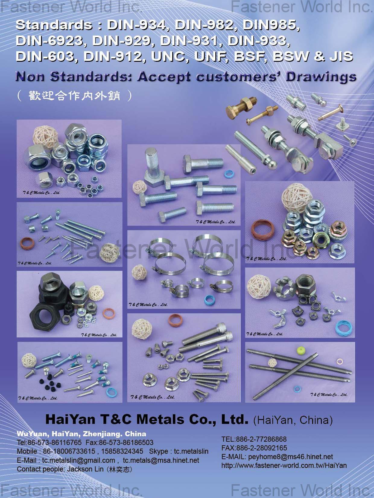 PEY HOME INC. , Screw, Bolts, Hex Nuts, Flange Nuts, Wing Nuts, Nylon Nut , Flange Nuts