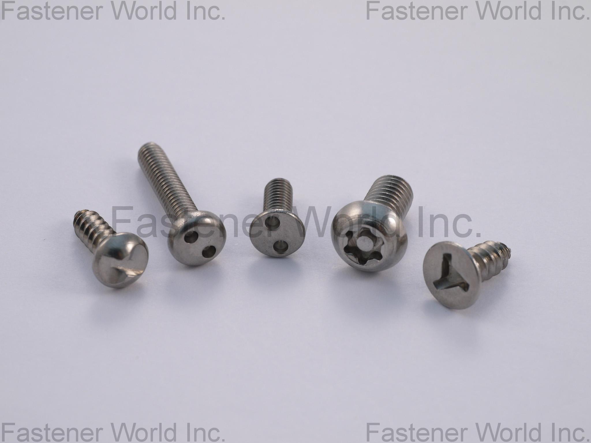 A-PLUS SCREWS INC. , SECURITY SCREW , 安全螺絲