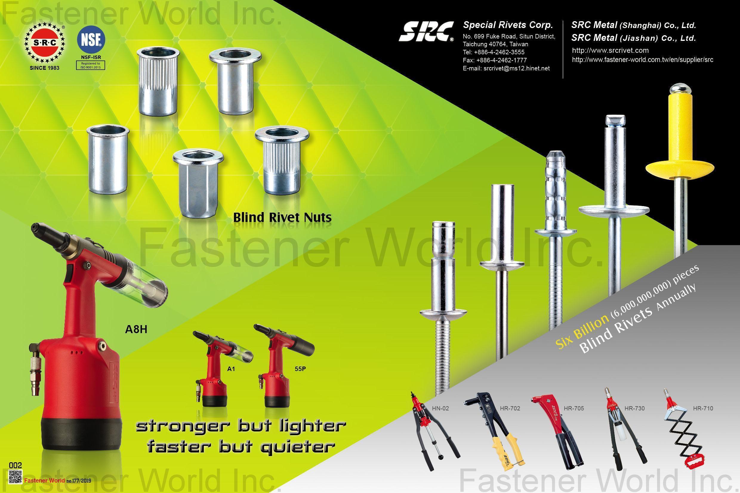 Blind Rivets, Superior Air Riveter_SPECIAL RIVETS CORP. (SRC) SPECIAL RIVETS CORP. (SRC)