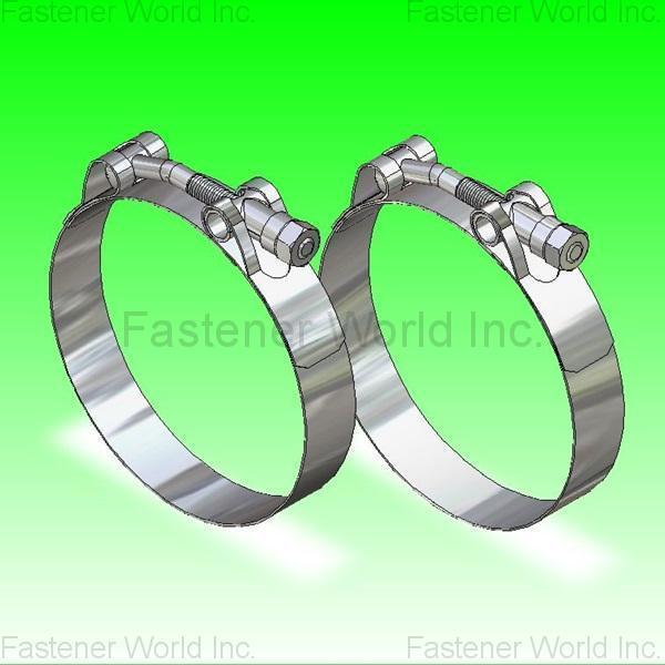 CHENG HENG INDUSTRIAL CO., LTD.  , TBC-heavy duty t-bolt clamp 600 , Hose Clamps