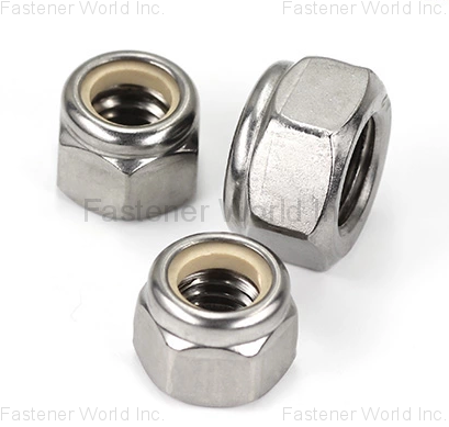 YUYAO AKF FASTENERS CO., LTD. , Steel Lock Hex Nut with Nylon Insert DIN985  , Stainless Steel Hex Nuts