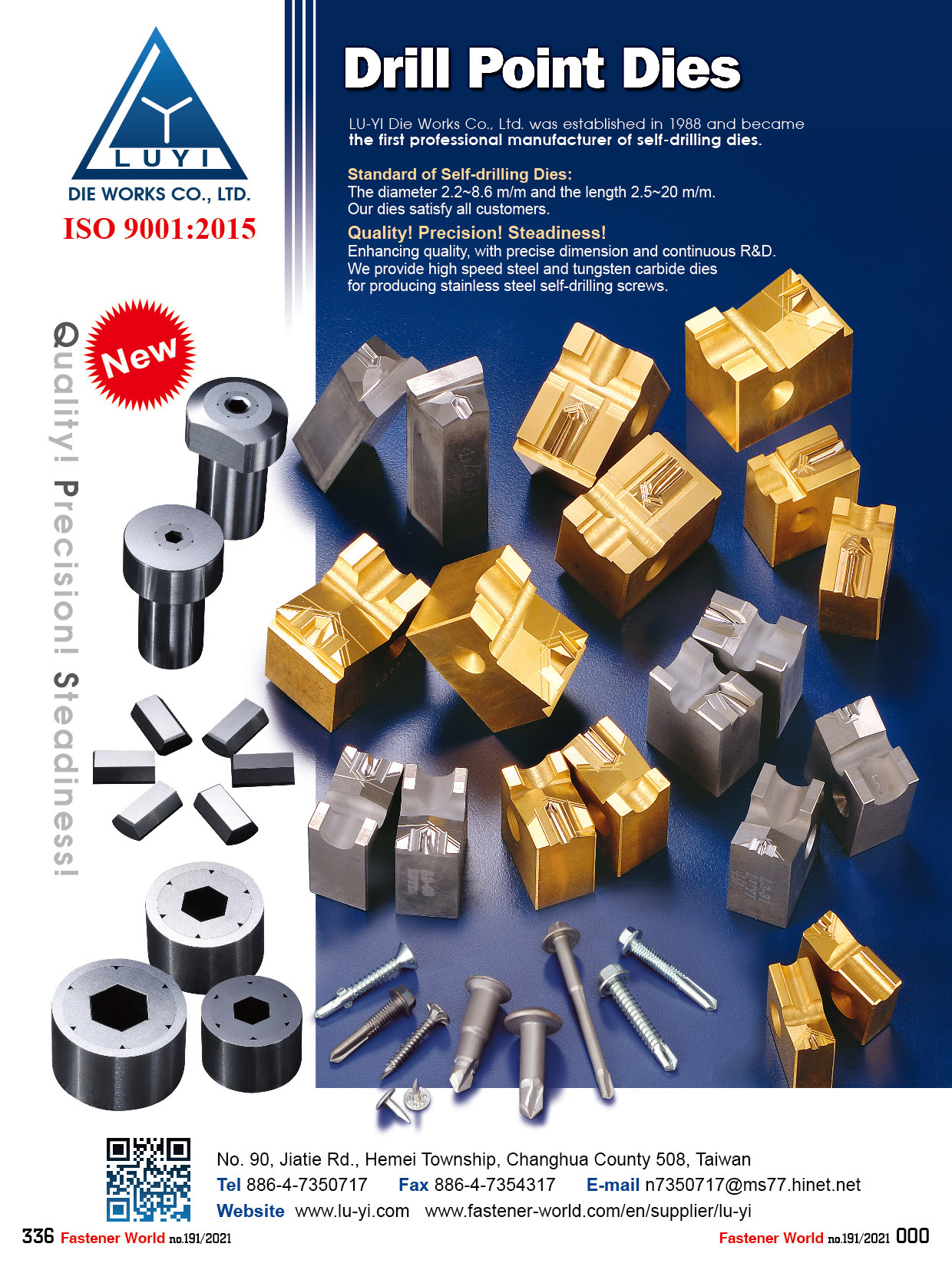 LU-YI DIE WORKS CO., LTD. , Self-drilling Dies, Drill Point Dies