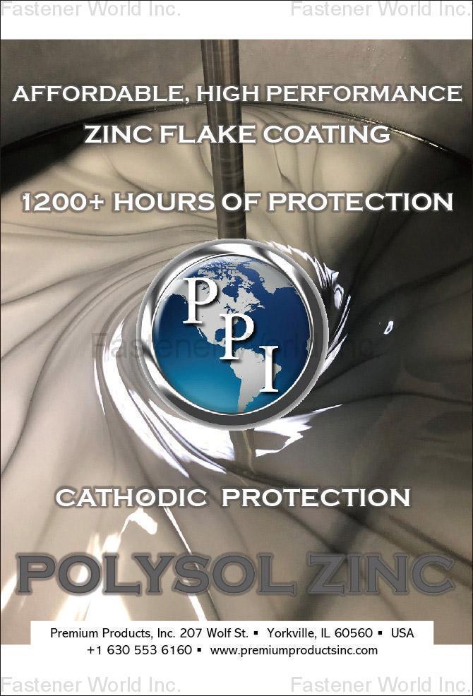 PREMIUM PRODUCTS, INC. , Metal Coatings, Plastic Coatings, Dry Lubricant Coatings