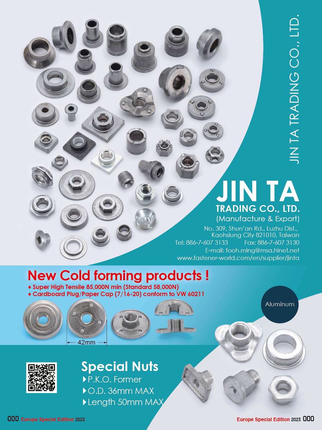 JIN TA TRADING CO., LTD. , Special Nuts