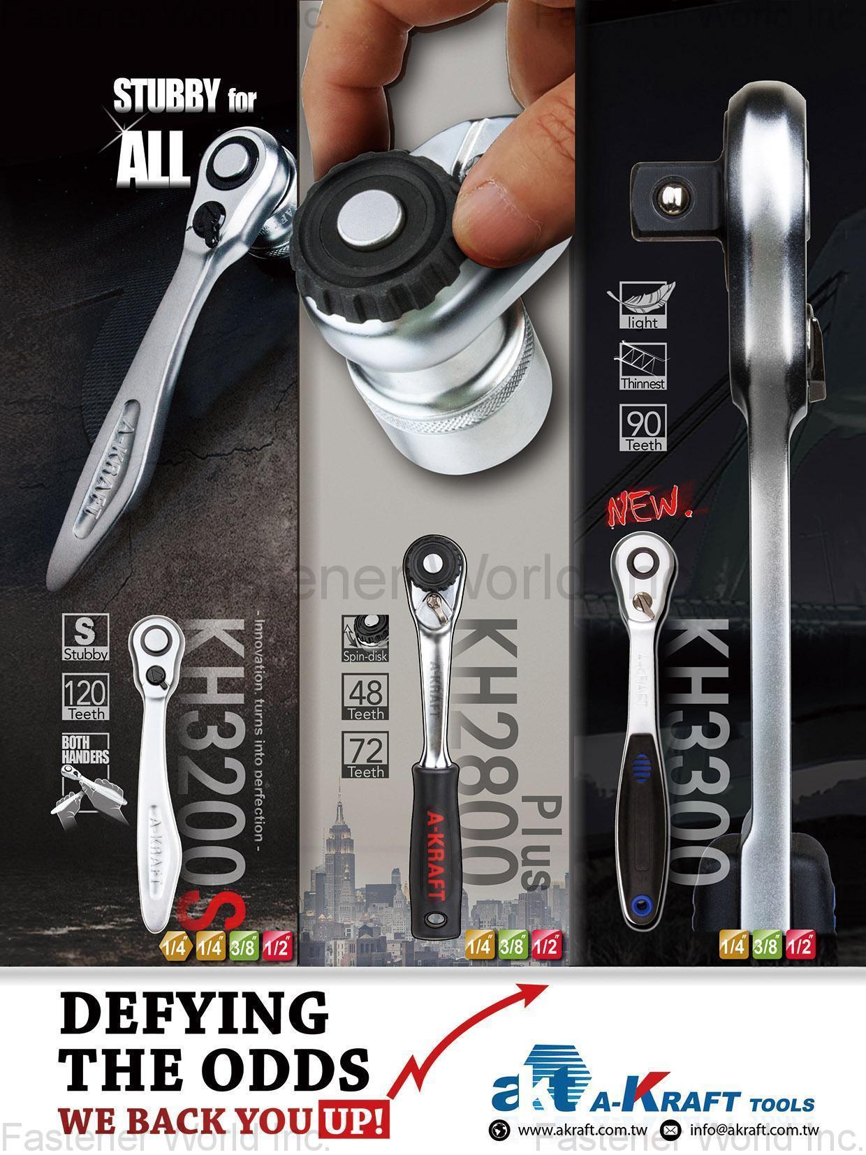A-KRAFT TOOLS MANUFACTURING CO., LTD. , Sockets, Accessories, Ratchets, Socket Sets, Impact, Wrenches, Screwdrivers Pliers, Insulated Pliers & Screwdrivers, Tool Cabinets, Sockets & Tools Storages, Giveaways