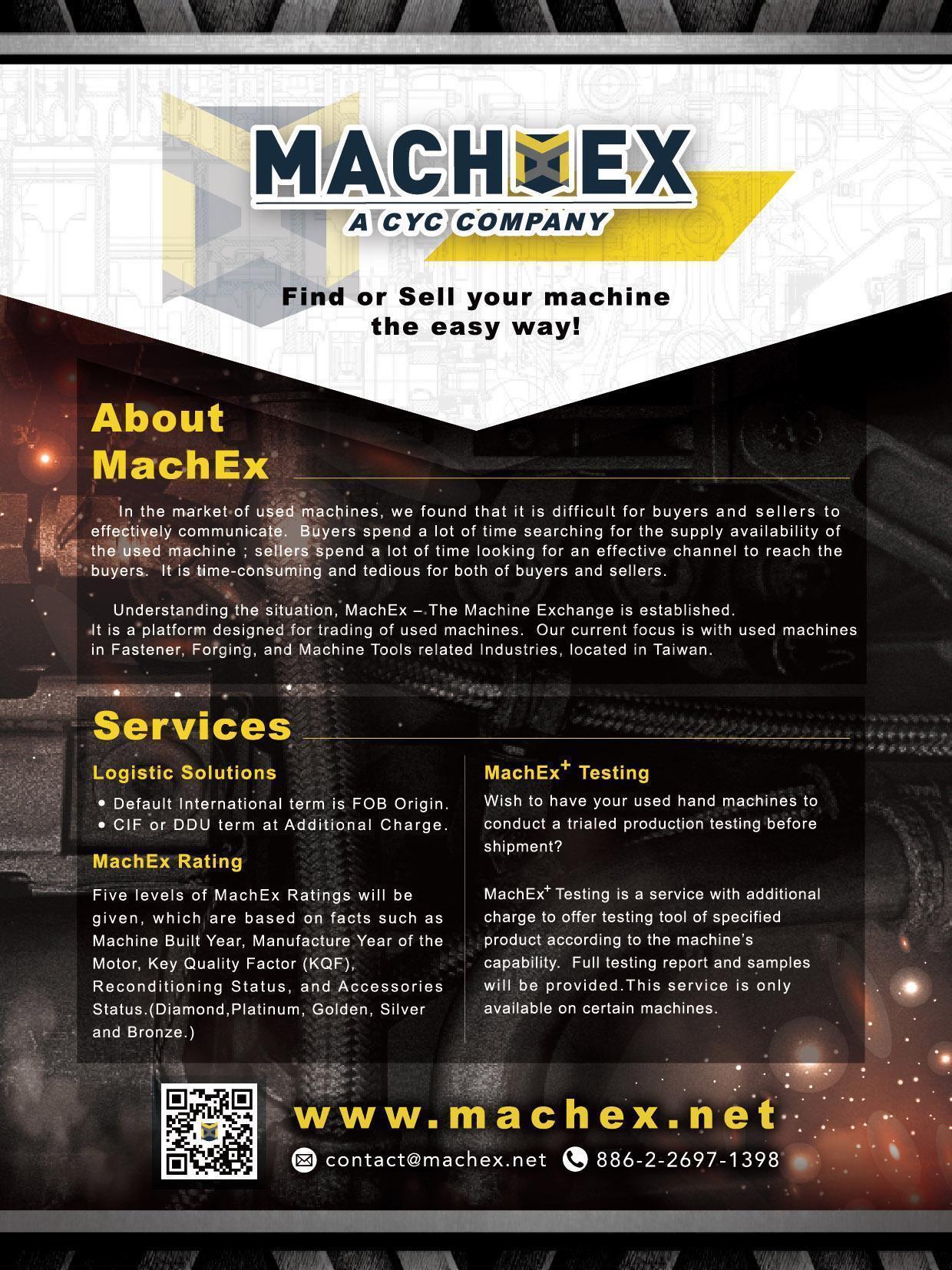  MachEx, Find or Sell your machine the easy way!