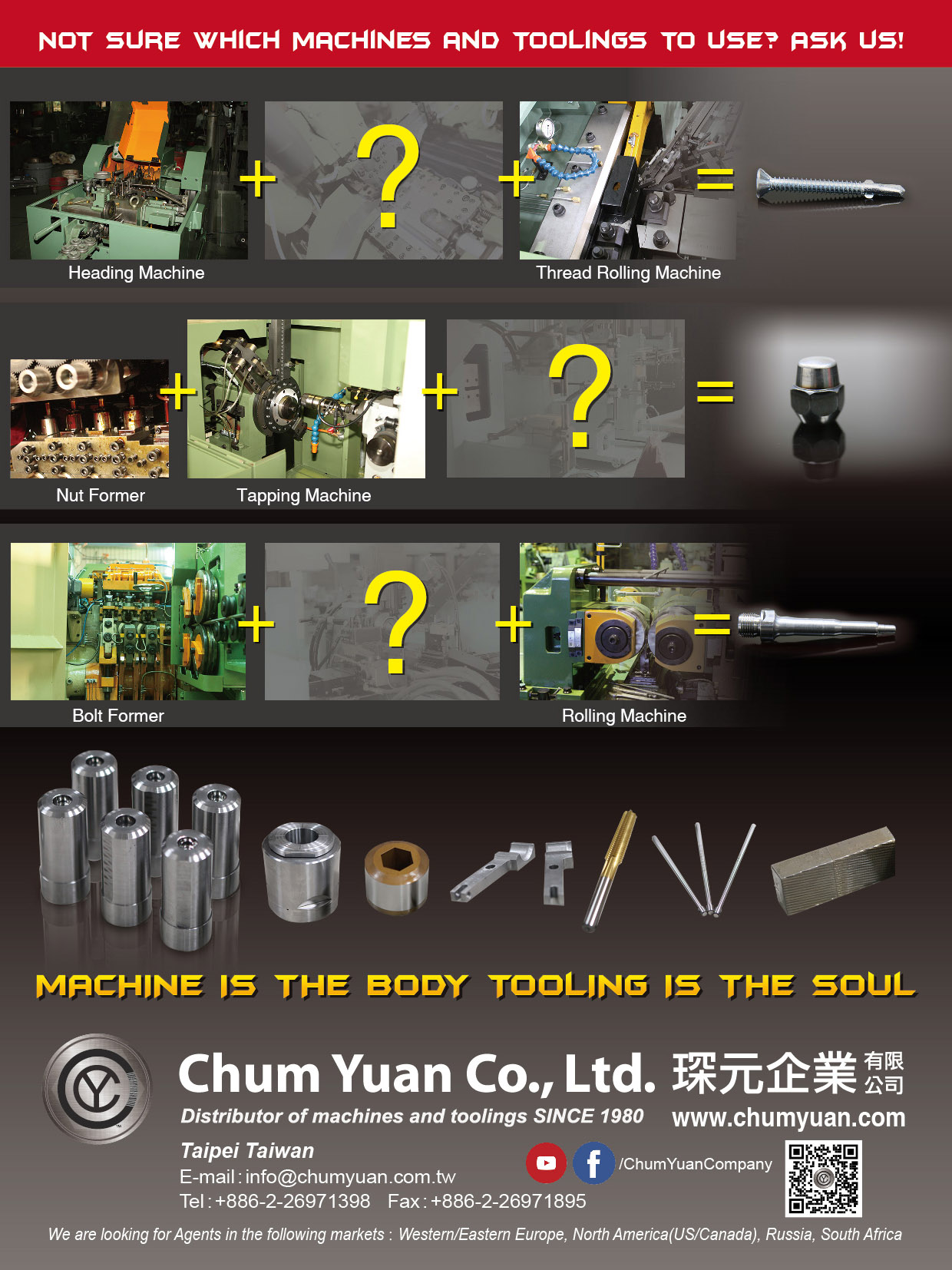  Distributor of machines and tooling