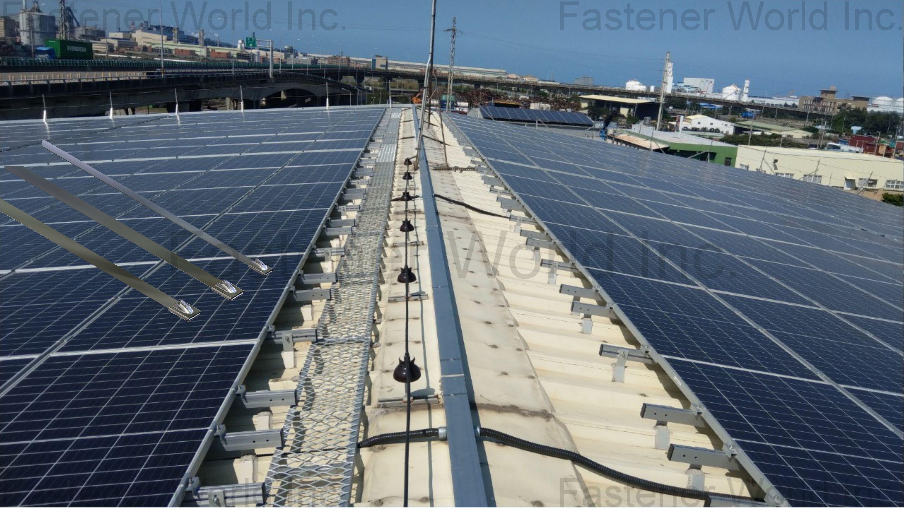 CHENG HENG INDUSTRIAL CO., LTD.  , BCT Solar Aluminum Raceway Channel Cable Tie