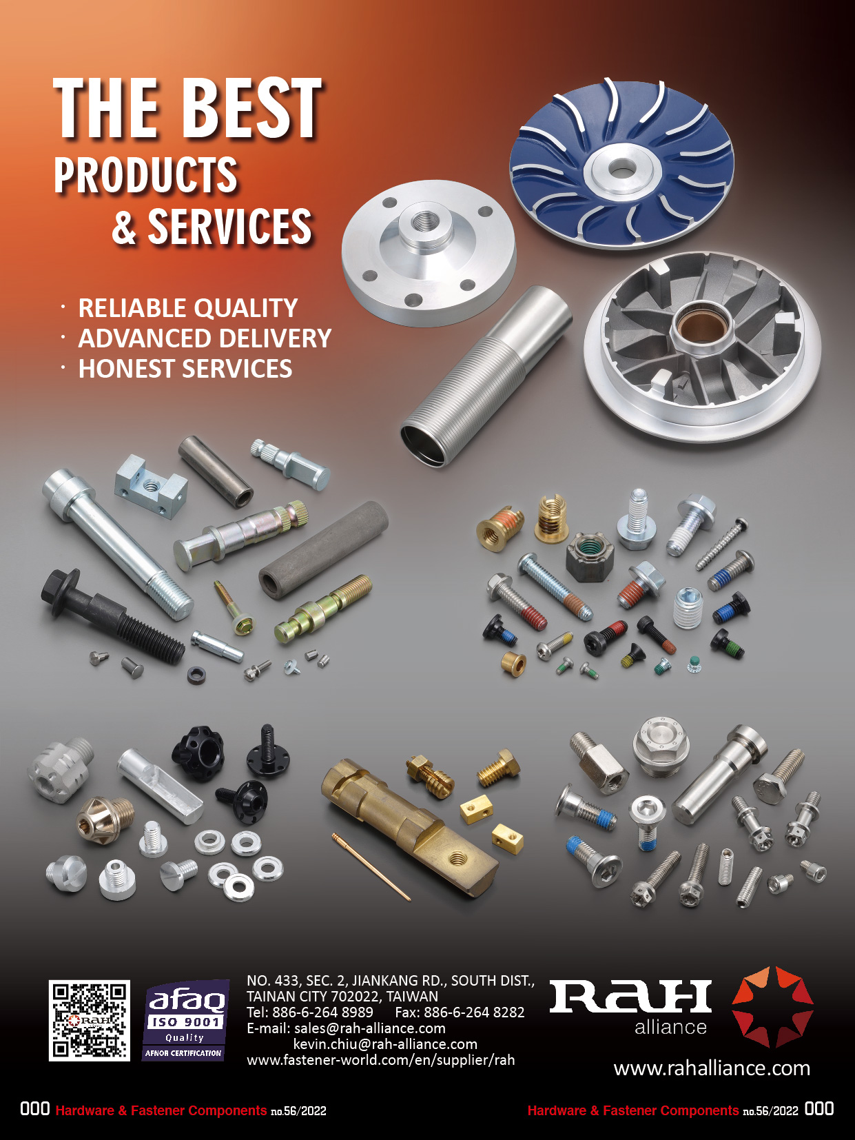 RAH ALLIANCE CO., LTD. , Customized Circlips, Tapping Screws, Retaining Nuts