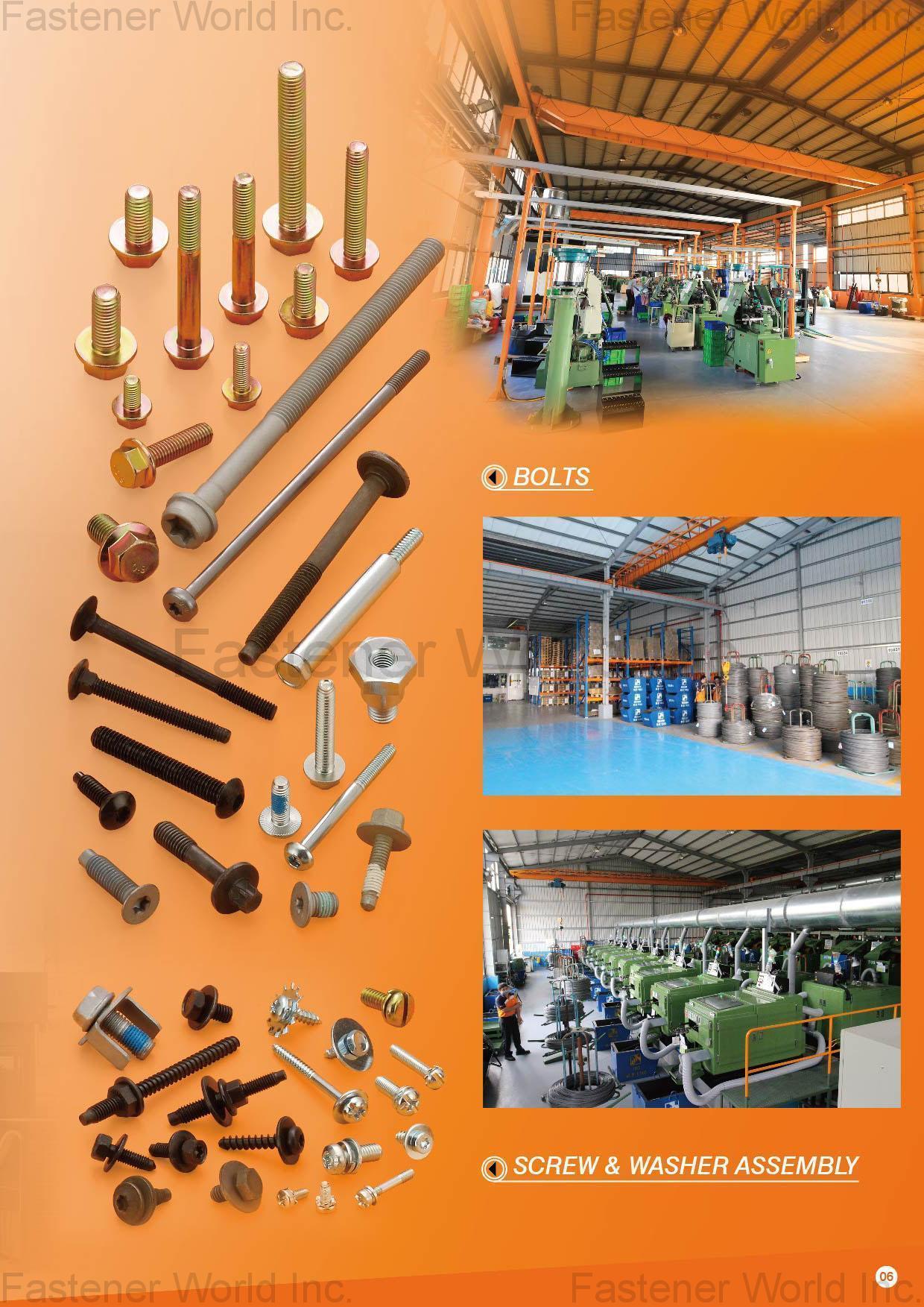 ORANGE FASTENERS , Bolts, Screw & Washer Assembly