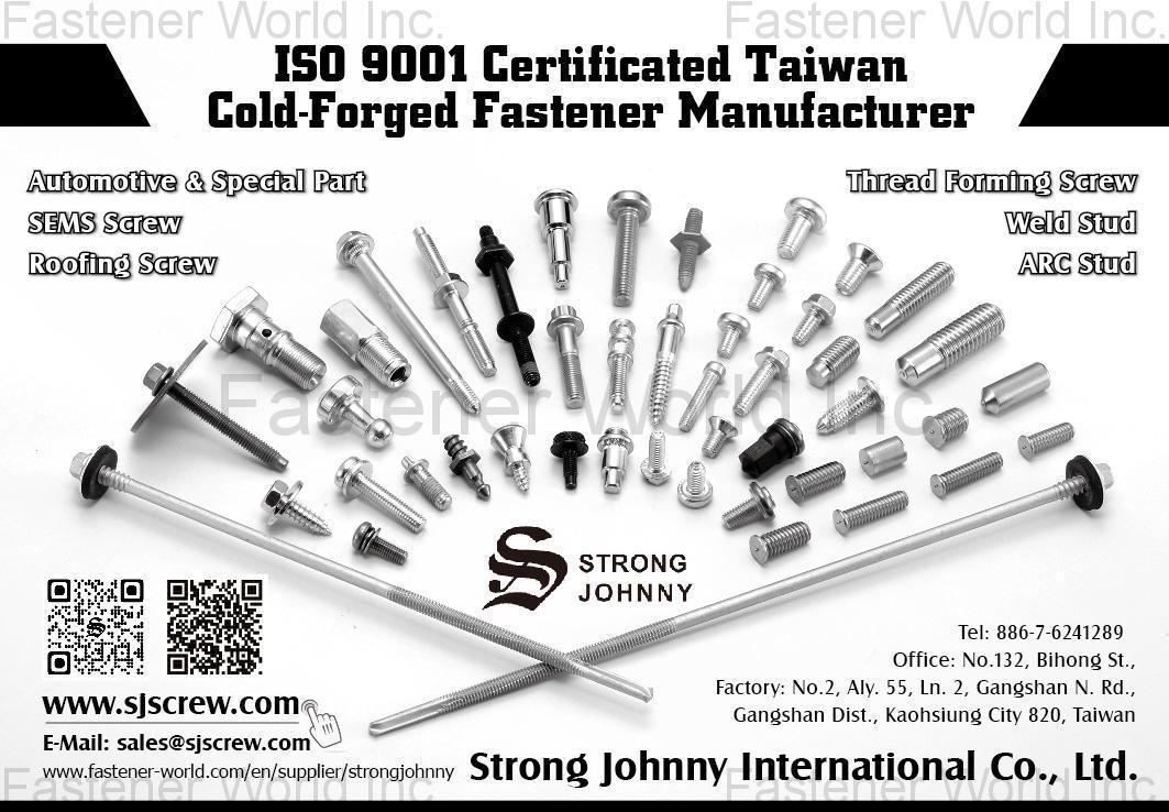  Cold-Forged Fastener, Automotive & Special Parts, Sems Screws, Roofing Screws, Thread Forming Screws, Weld Studs, ARC Studs