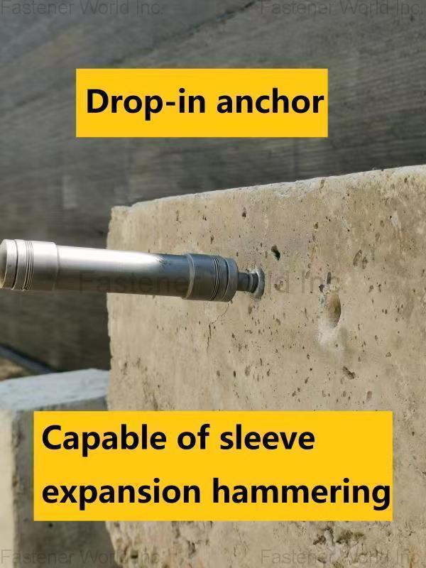 ZIXXON INDUSTRIAL(SHANGHAI) INC. , Drop-in anchor, Bolt anchor, Screw anchor, Nylon plug