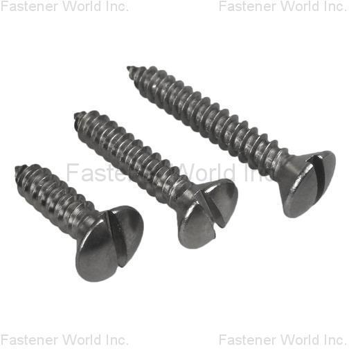 余姚奧可飛緊固件有限公司 , Stainless Steel Flat Slotted Head Self Tapping Screw