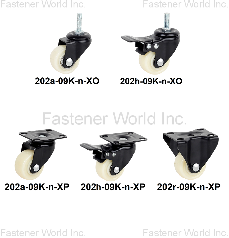 CYUN HONG ENTERPRISE CO., LTD. ,  202 Series PP Small Casters