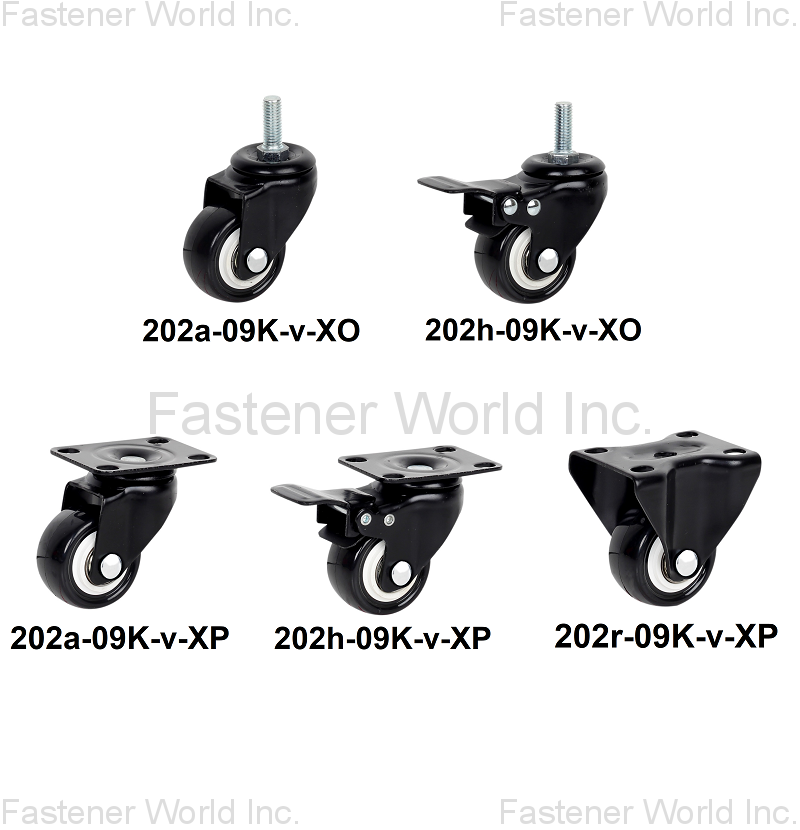 CYUN HONG ENTERPRISE CO., LTD. , 202 Series PU Tiny Casters