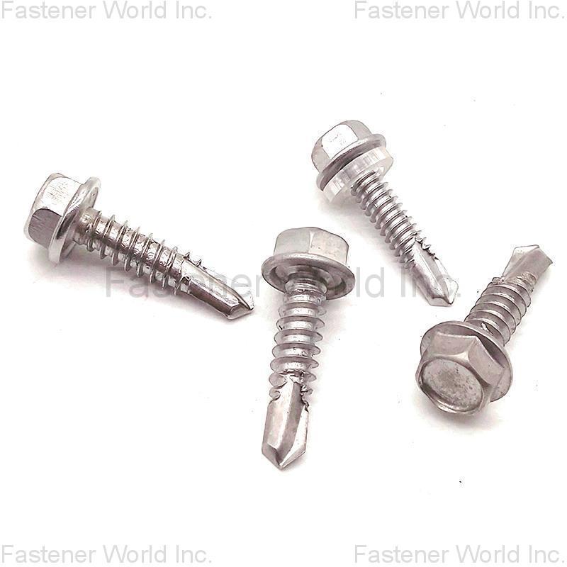 JIAXING HAINA FASTENER CO., LTD. , stainless steel hex head self drilling screw 