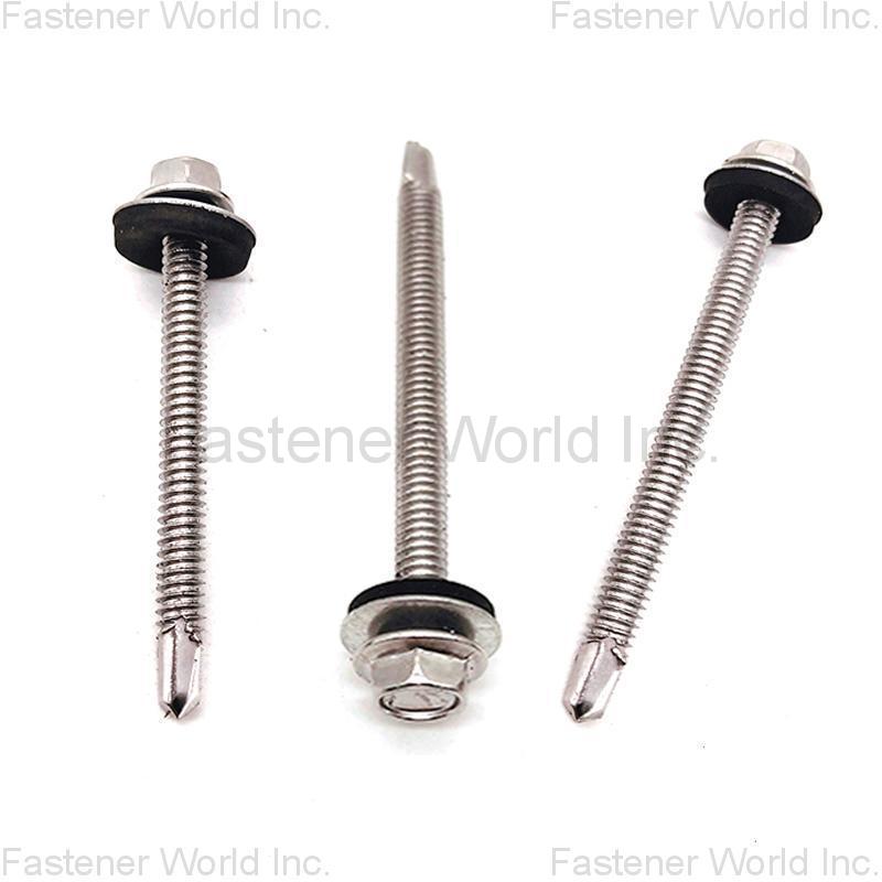 JIAXING HAINA FASTENER CO., LTD. , Stainless Steel Hex Head self drilling screw with washer