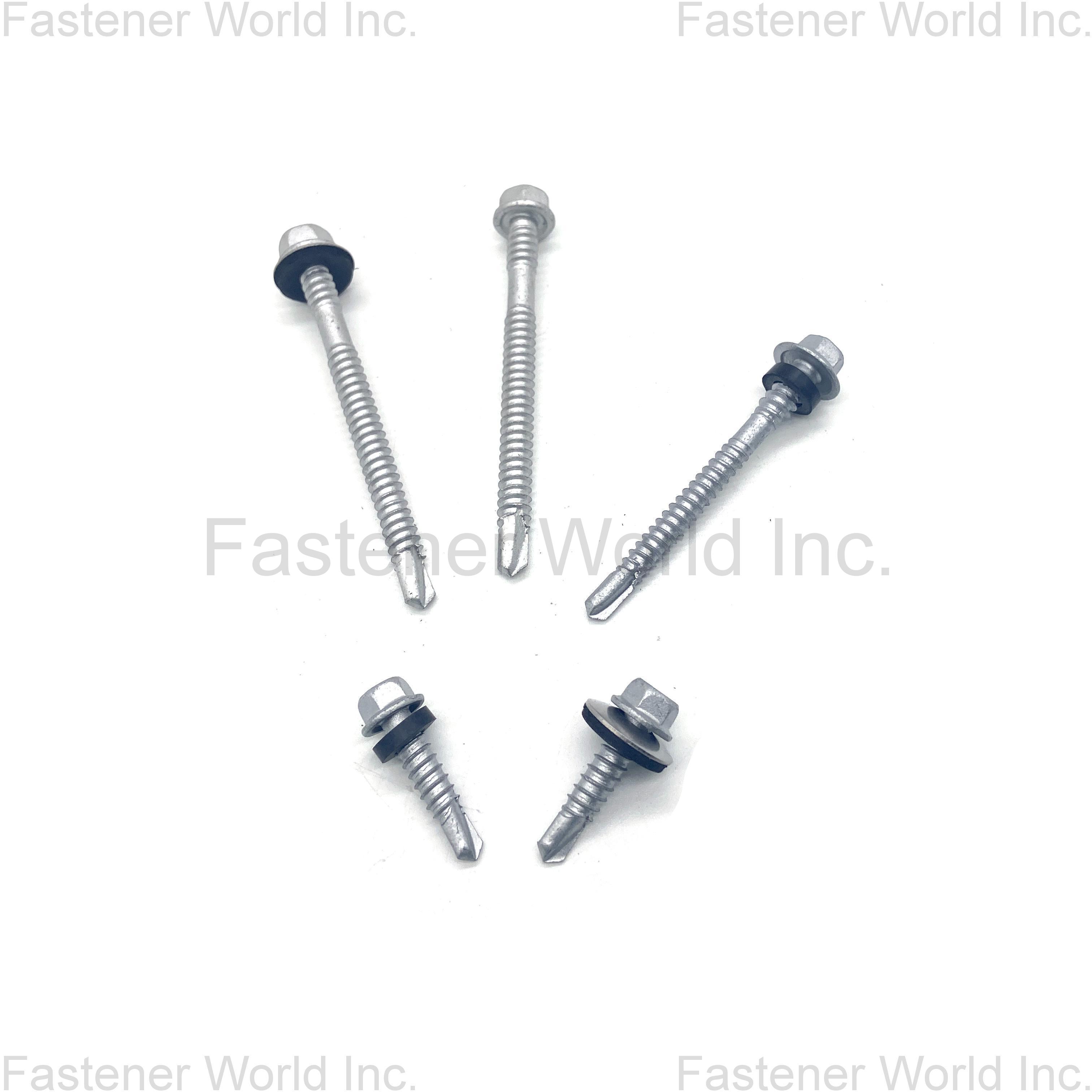 JIAXING HAINA FASTENER CO., LTD. , SS304 SS410 Hex Head Bi-Metal self drilling screw with washer