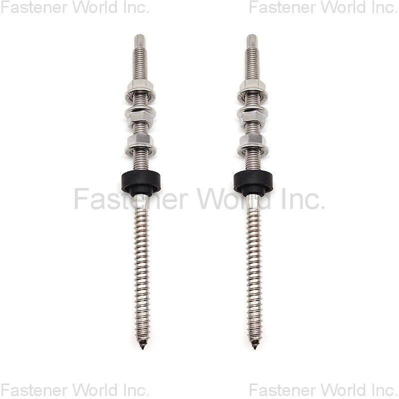 JIAXING HAINA FASTENER CO., LTD. , Solar Panel Mounting M10X200/250mm Double Threaded Hanger Bolt