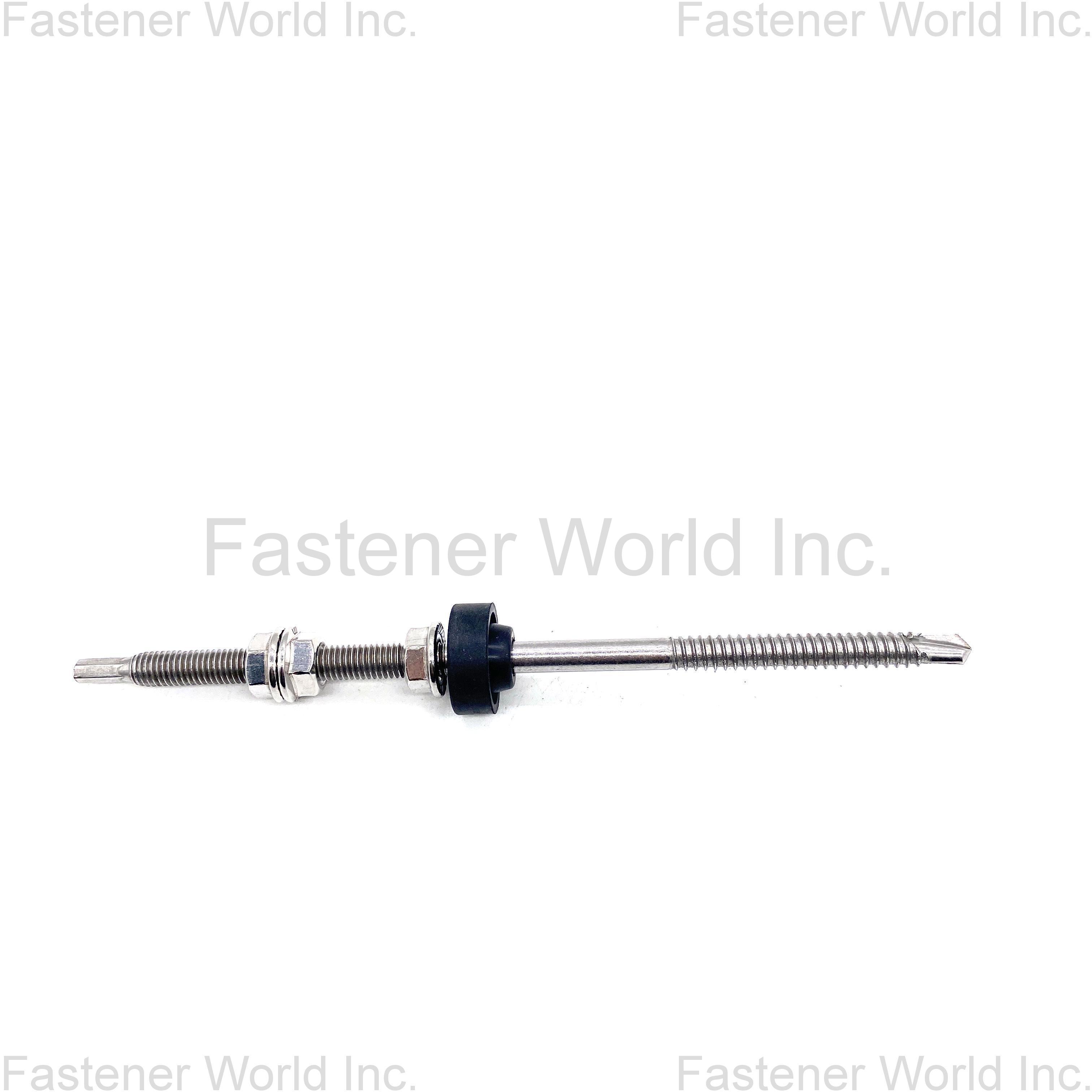 JIAXING HAINA FASTENER CO., LTD. ,  Double Threaded self drilling SS304 SS430 hanger bolt for steel