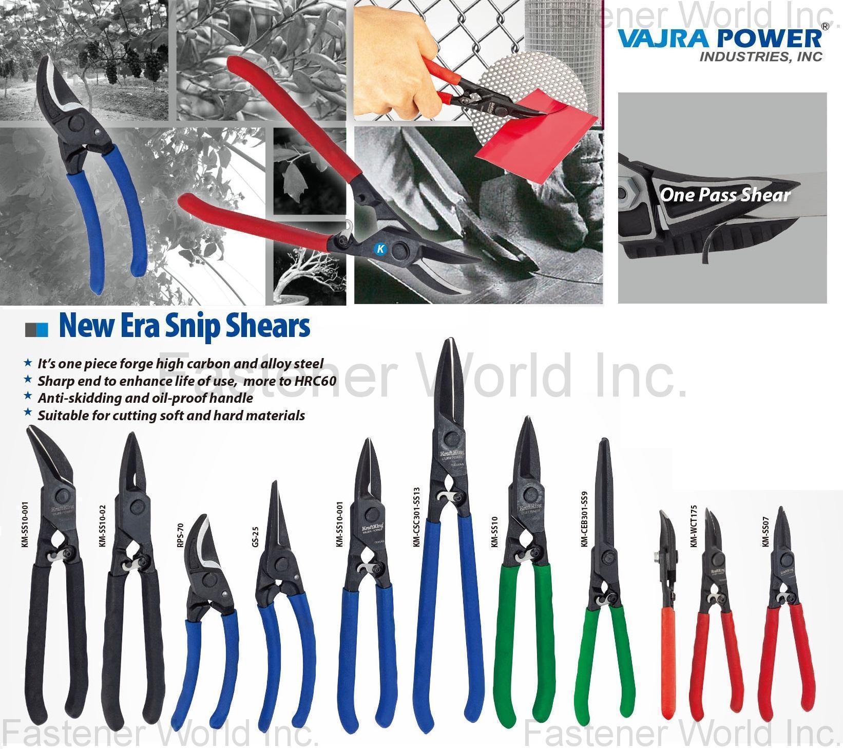 VAJRA POWER INDUSTRIES, INC.  , Sharp Snip Shears