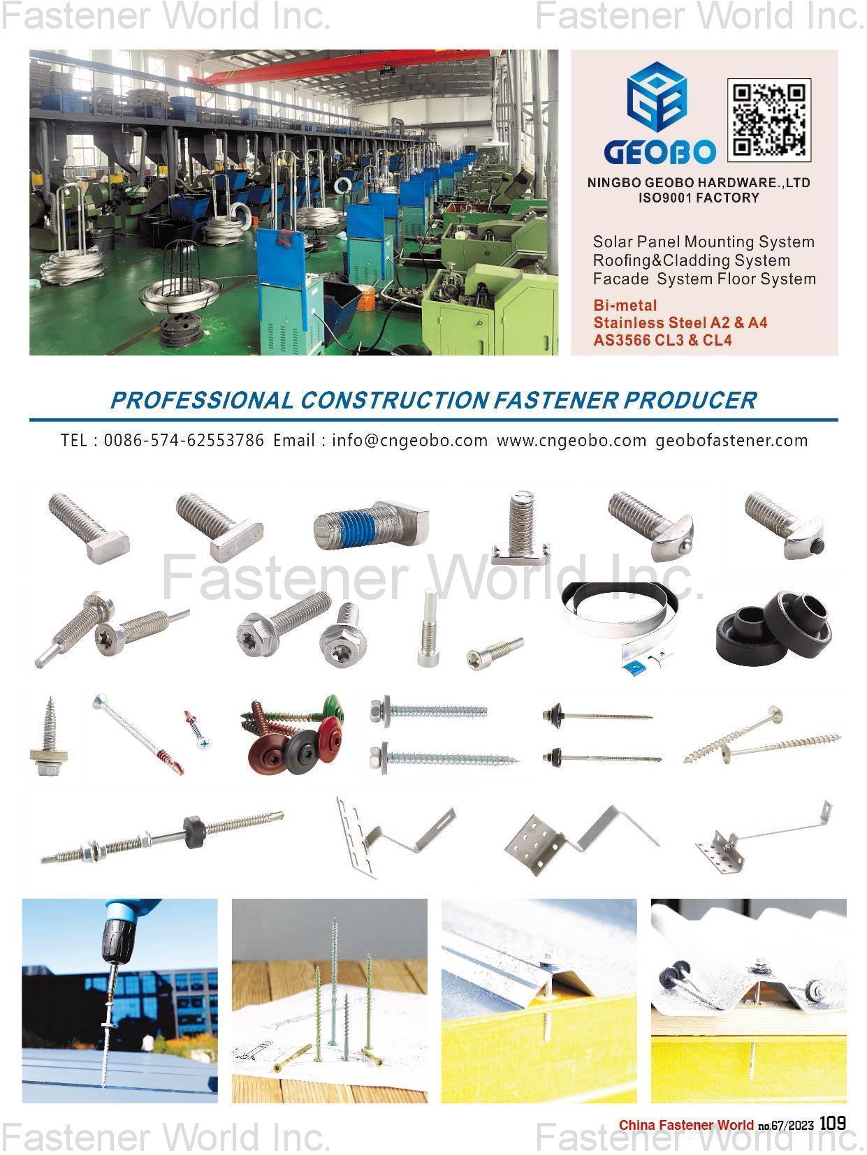 NINGBO GEOBO HARDWARE CO., LTD. , Rivets/Pins/Nails