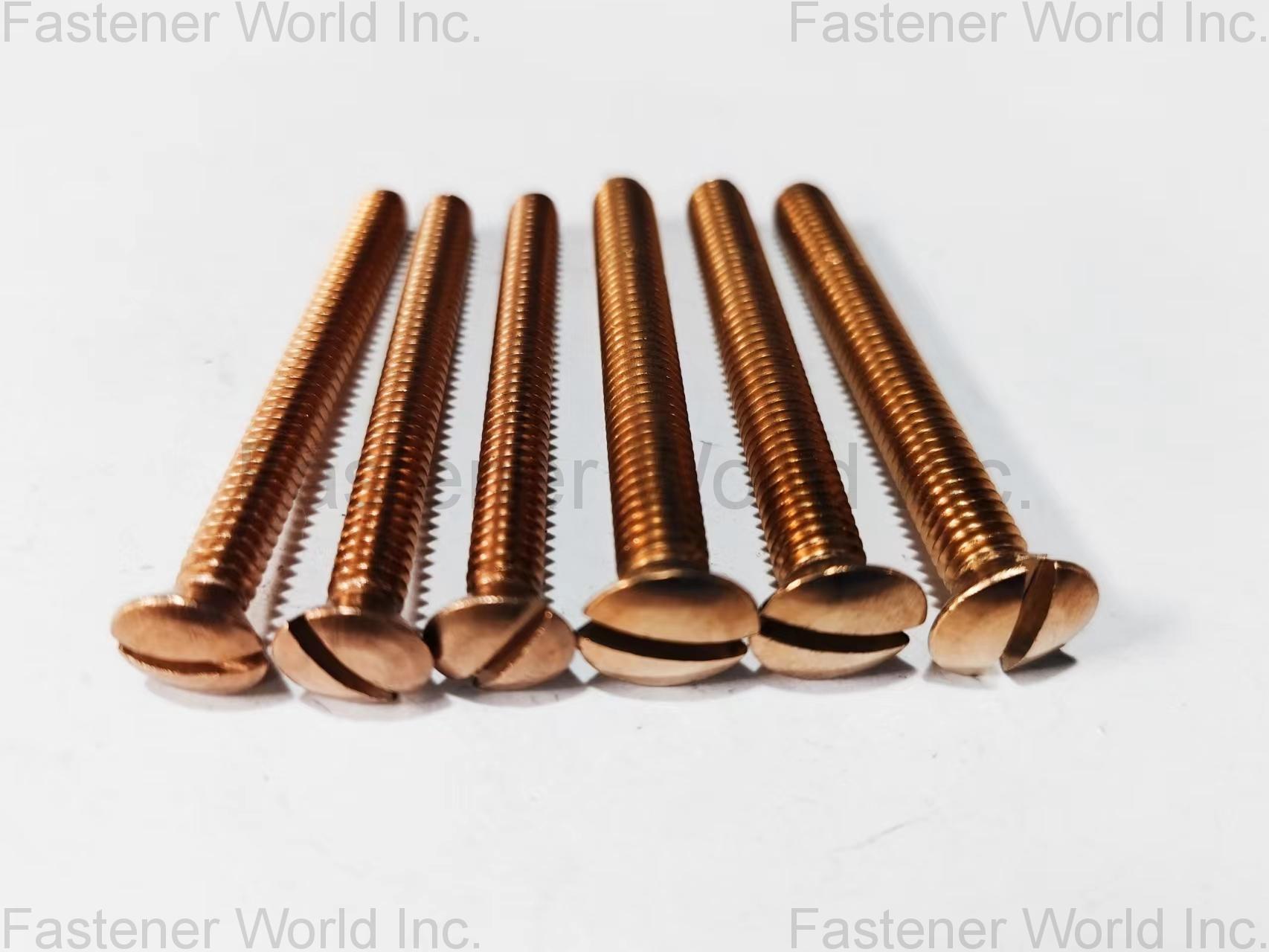 Chongqing Yushung Non-Ferrous Metals Co., Ltd. , Silicon Bronze Machine Screws Slotted Oval Head 