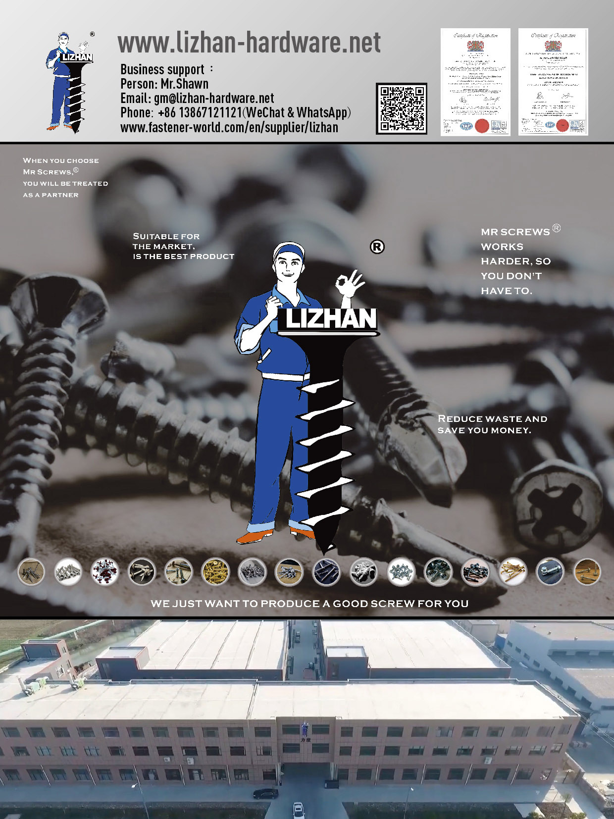 HANGZHOU LIZHAN HARDWARE CO.,LTD. , MR Screws