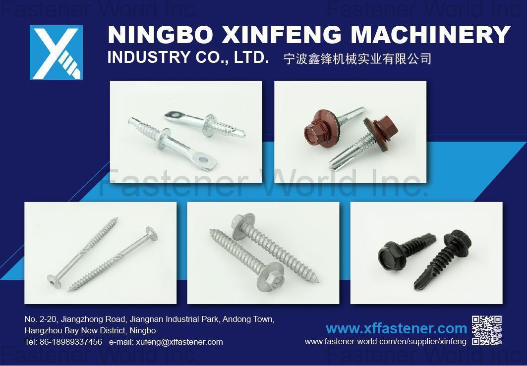 NINGBO XINFENG MACHINERY INDUSTRY CO., LTD. , Self-drilling Screws, Self-tapping Screws, Wood Construction Screws, 410 Self-Drilling Screws, Drywall Screws, Eye Leg Screws