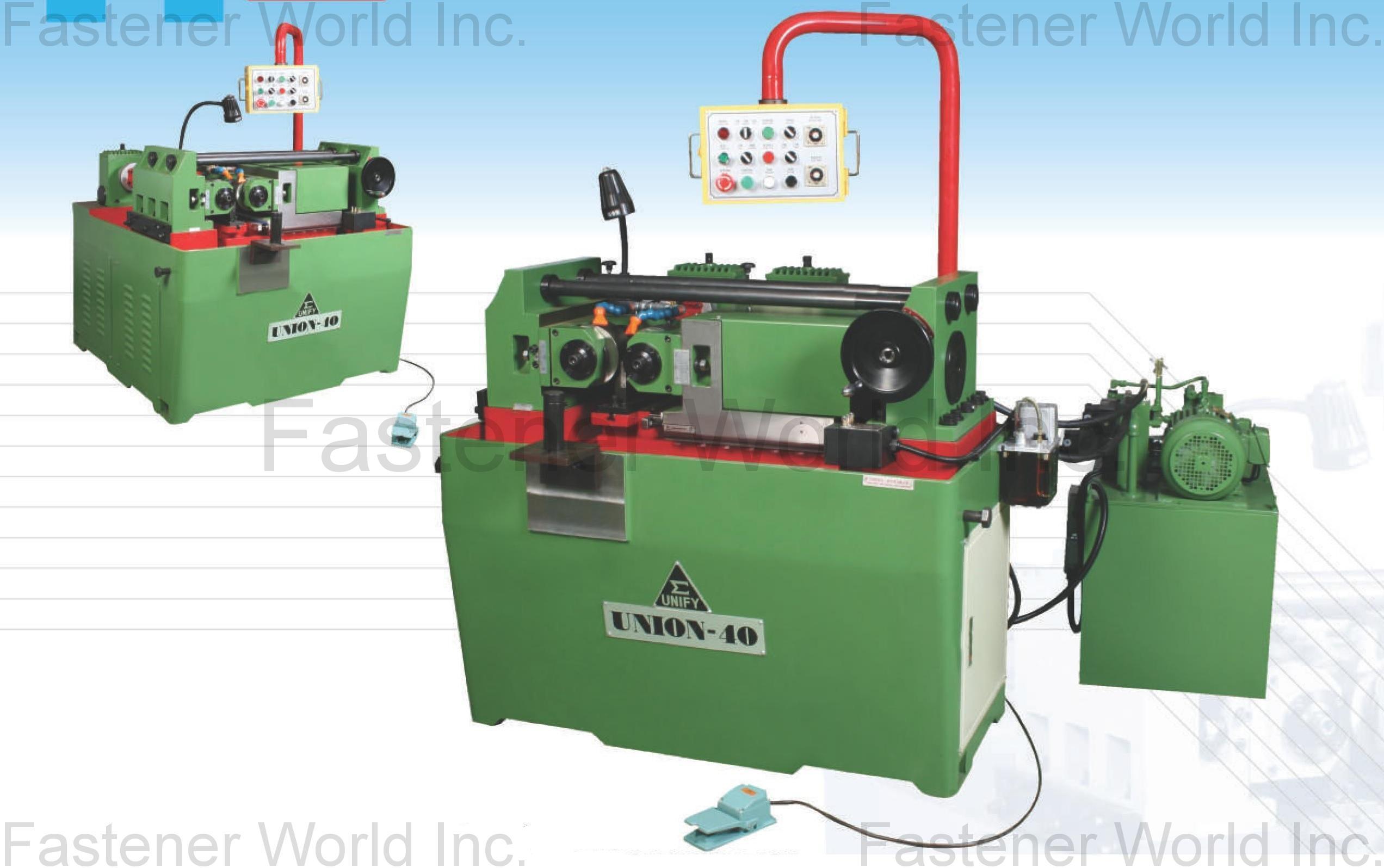 KIM UNION INDUSTRIAL CO., LTD. (UNION MACHINERY)(UNIFY) , Hydraulic Thread rolling machine UM-40