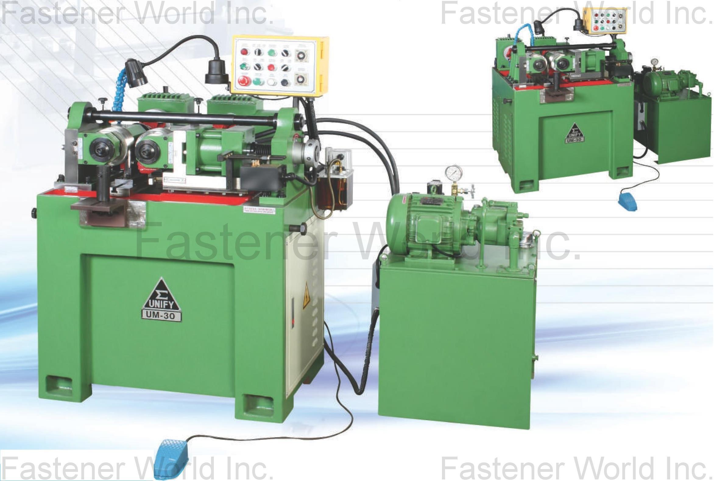 KIM UNION INDUSTRIAL CO., LTD. (UNION MACHINERY)(UNIFY) , Hydraulic thread rolling machine (UM-30)