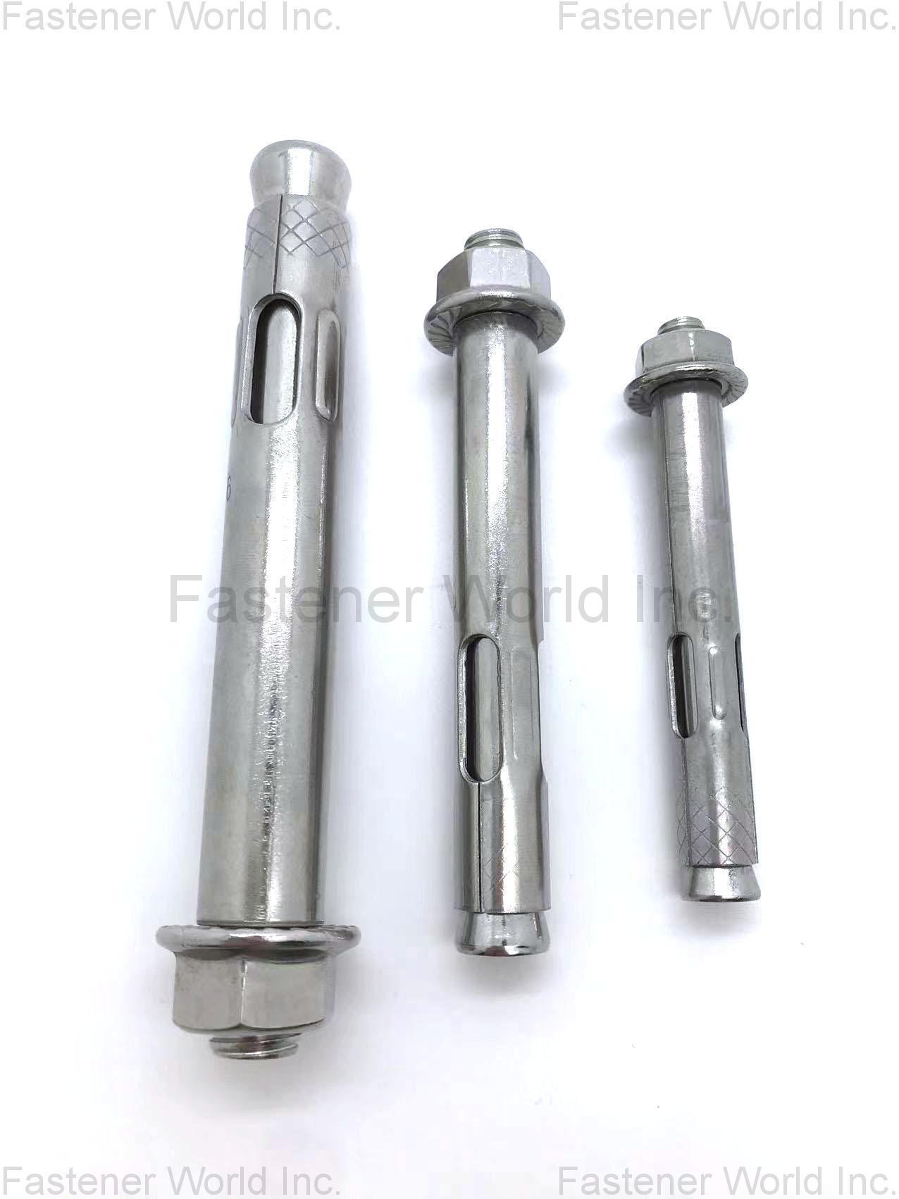 JIAXING AOKE HARDWARE TECHNOLOGY CO., LTD. , Stainless steel Sleeve Anchor with Hex Flange Nut