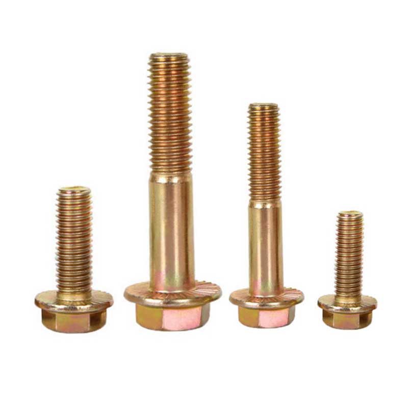 HEBEI CHENGYI ENGINEERING MATERIALS CO., LTD. , High Tensile Yellow Zinc Plated YZP DIN6921 Hex Flange Bolt