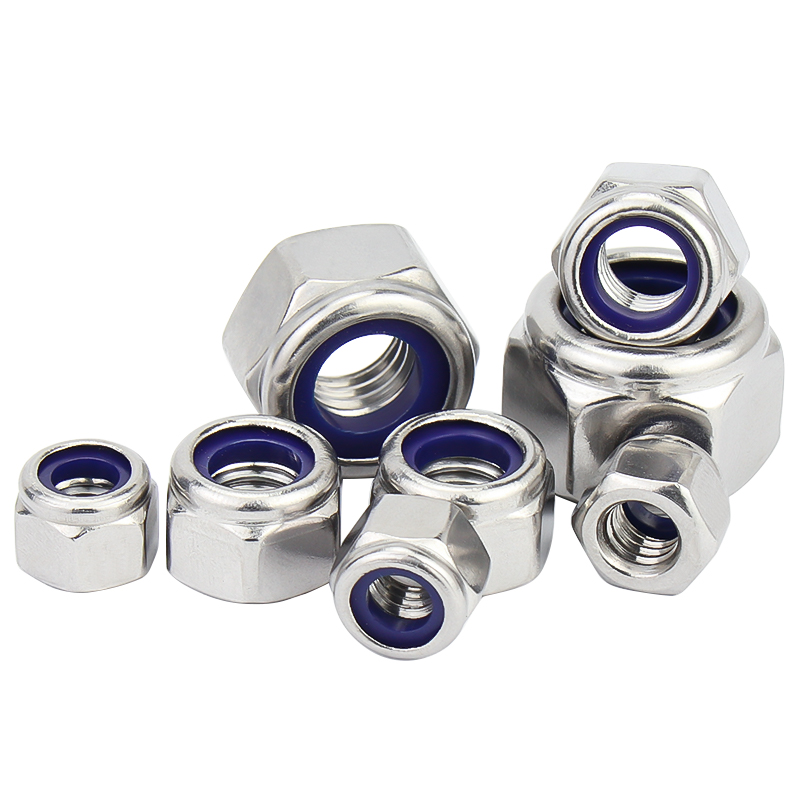 HEBEI CHENGYI ENGINEERING MATERIALS CO., LTD. , DIN982 DIN985 Nyloc Nut With Stainless Steel Material & Nylon Piece Insert